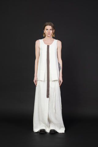 LINEN DRESS WITH STRAPS